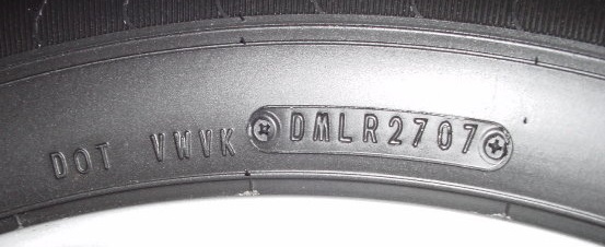 تاریخ تولید تایر خودرو